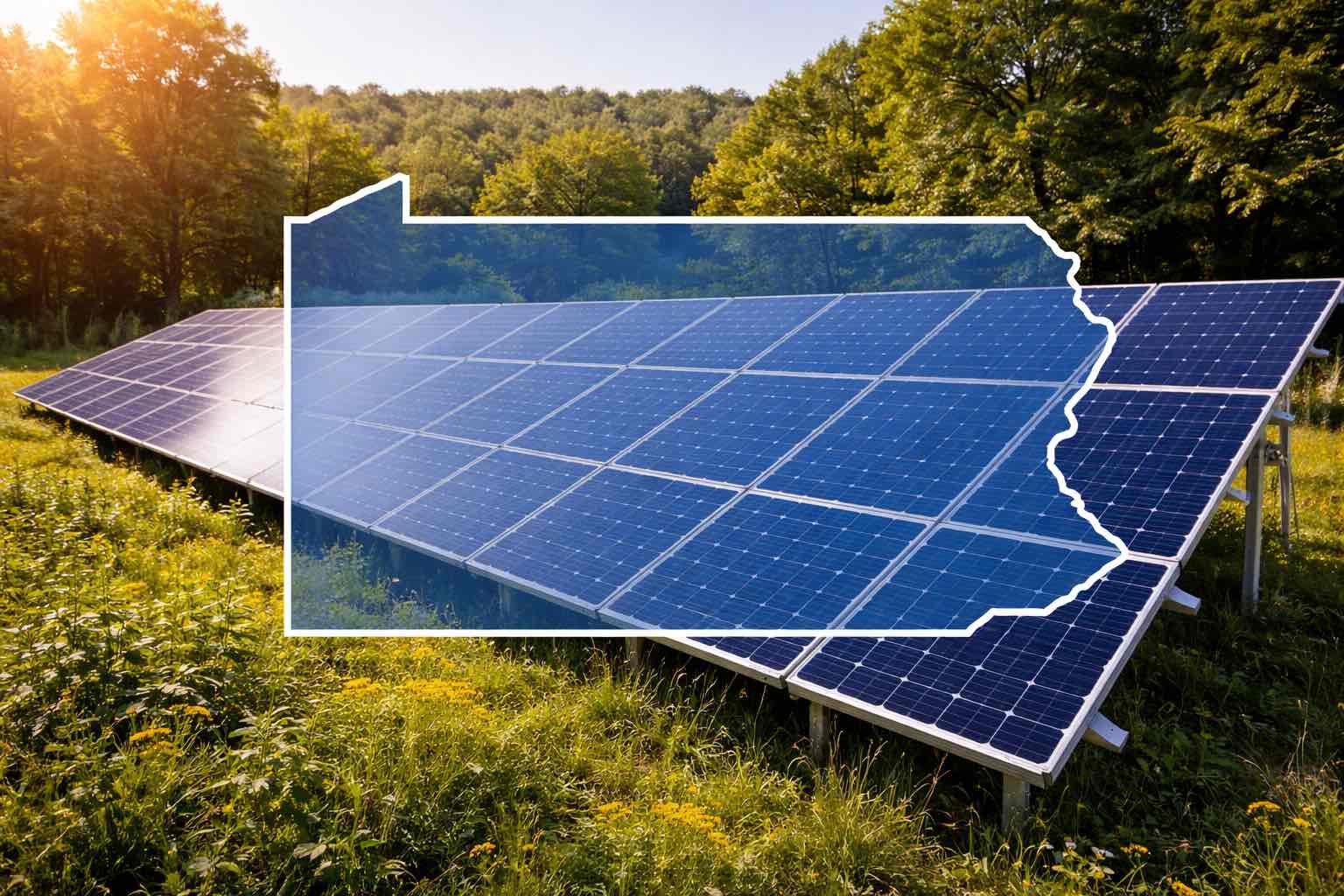 solar panels on pa land